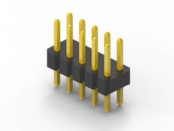 DIP Male Pin Header Connector 2mm Pitch Dual Row Materiale di contatto in ottone