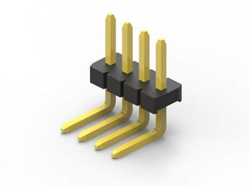 Connettore di testa di pin maschile ad angolo destro 1.27 mm Pitch 2 pin a 80 pin