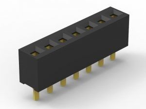 Collegatori di circuiti elettronici femminili a fila singola, da 1 a 50 numeri PIN
