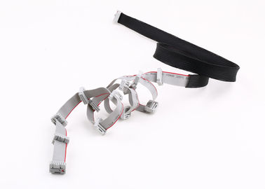 FCC 16 Pins Flat Ribbon Cable Assembly Con 2,54mm IDC Socket RoHs Materiale