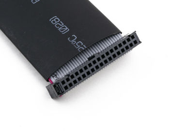 2.54mm IDC Flat Ribbon Cable Assembly con tubo di contrazione termico di lunghezza personalizzata