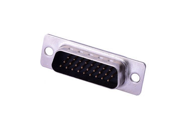 Collegatore a tre righe Db 26 pin, 180 gradi D Sub Male Connector Lega di rame