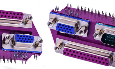 Angolo destro 25 pin connettore di tipo D, 90 gradi innesco in 9 pin connettore di tipo D femminile