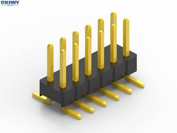SMT Male Pin Header Connector Right Angle Gold Flash Dual Row Buon isolamento