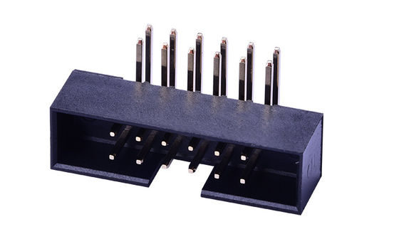 Connettore di intestazione della scatola ad angolo destro 2 * 6 pin PA6T altezza 4,8 mm corrente nominale 2.0AMP