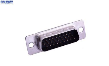Collegatore a tre righe Db 26 pin, 180 gradi D Sub Male Connector Lega di rame