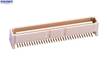 64 PIN Bit PCB Board To Board Connector 1.0MM Sedile verticale Materiale LCP beige