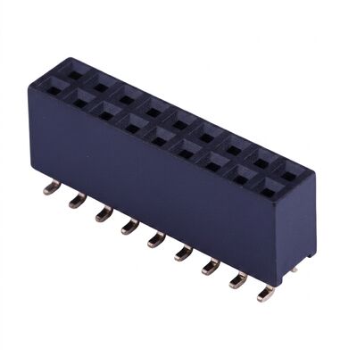 Connettore femmina a header verticale con passo 2.54MM, 02P-40P, placcatura oro, PA6T, Through Hole
