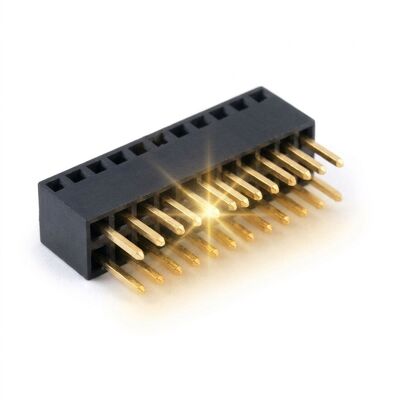 2.54mm Presa Femmina con Pin Rotondi Lavorati 40 Pin Oro Su Nichel Torniti di Precisione