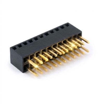 2.54mm Presa Femmina con Pin Rotondi Lavorati 40 Pin Oro Su Nichel Torniti di Precisione