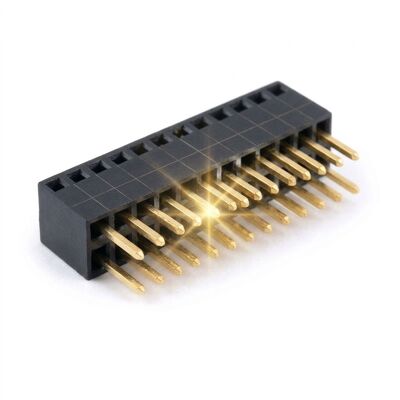 Presa per montaggio su PCB orizzontale con connettore femmina ad angolo retto a fila singola con passo da 1,00 mm