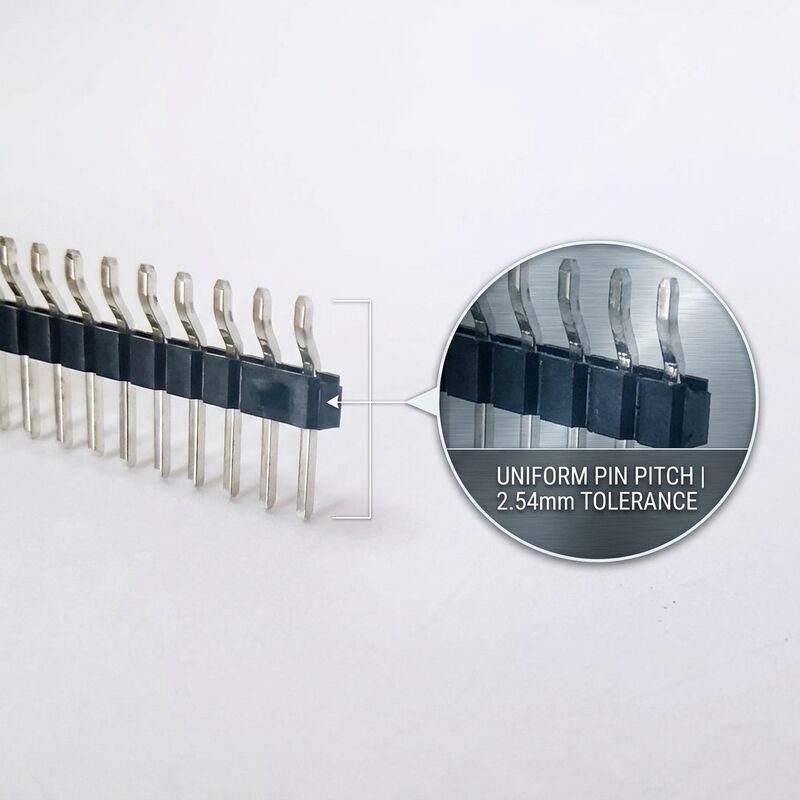 Connettore maschio a pin SMT a doppia fila con passo fine da 1,27 mm, design compatto a montaggio superficiale su PCB