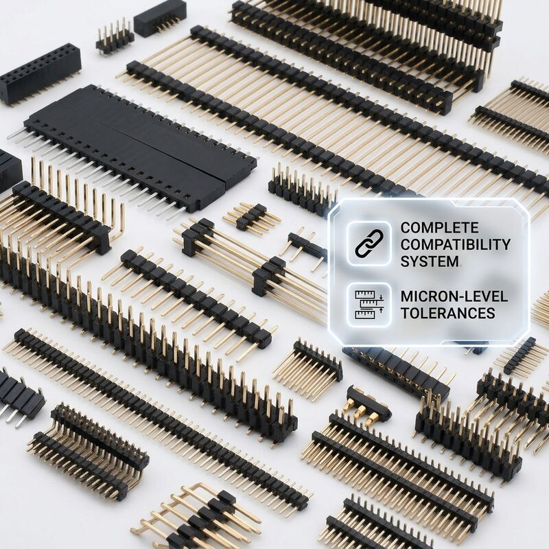 Connettore maschio a pin per montaggio superficiale SMT a doppia fila 2,54 mm di passo PCB 80 pin compatibile con rifusione