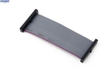 Grigia 2 * 07 modi Flat ribbon cabling assembly con connettore rettangolare da 1,27 mm
