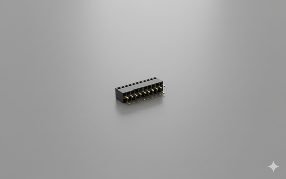 Connettore Header Femmina 2x20P Passo 2.54mm Placcato Oro 250V