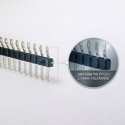 Connettore maschio a pin SMT a doppia fila con passo fine da 1,27 mm, design compatto a montaggio superficiale su PCB