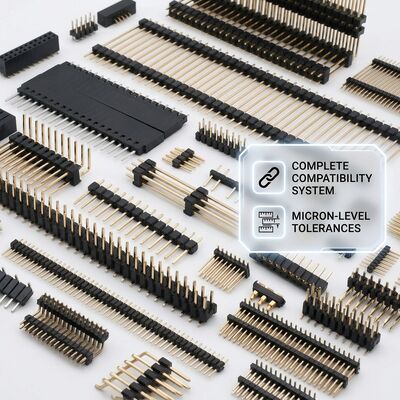 Connettore maschio a pin per montaggio superficiale SMT a doppia fila 2,54 mm di passo PCB 80 pin compatibile con rifusione